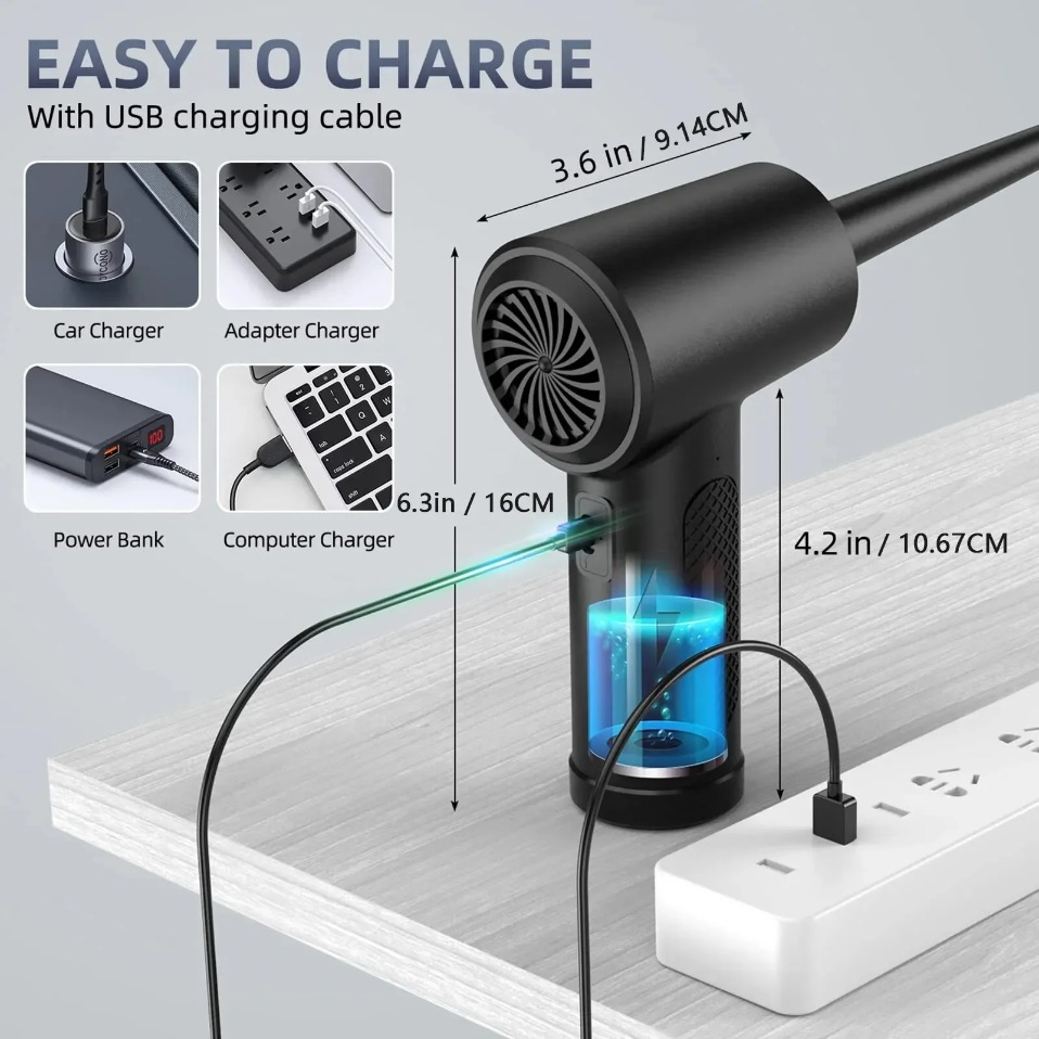 Electric Wireless Air Duster C - đánh giá và giá Dryer Car Blower